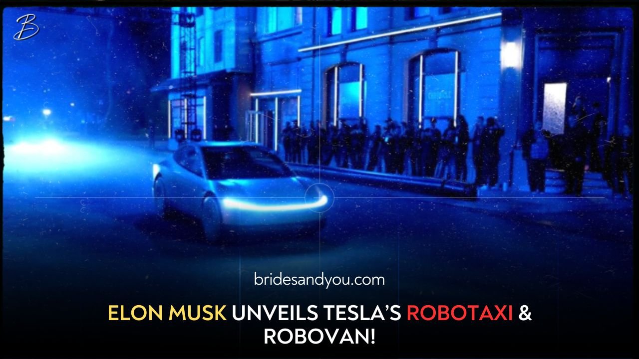 Elon Musk unveils Tesla's Robovan as the night's surprise at 'We, Robot' event
