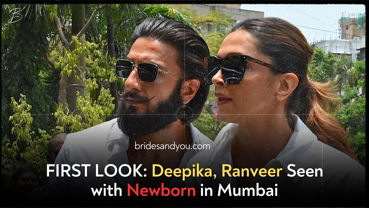 FIRST LOOK: Deepika, Ranveer Seen with Newborn in Mumbai