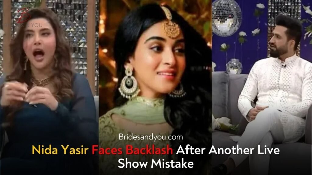 Nida Yasir live show blunder