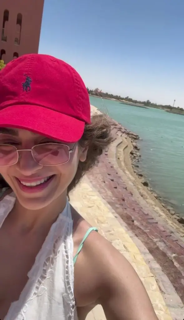 Hajra Yamin vacation in Egypt