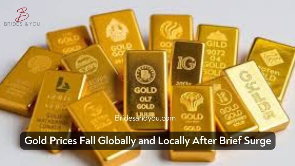 Gold prices dip